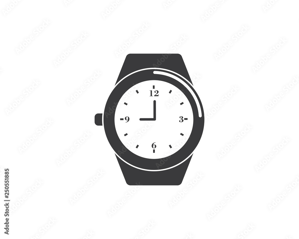 wristwatch icon vector template design wristwatch icon vector template design