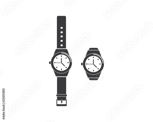 wristwatch icon vector template design