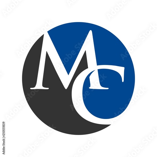 letter M and C vector logotype.