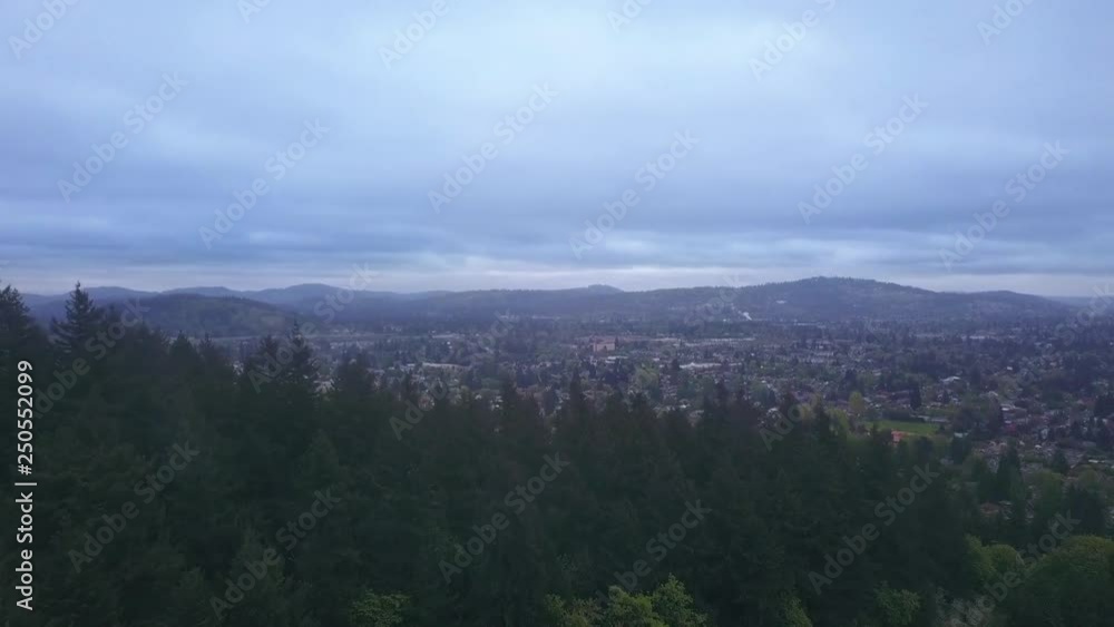 Flying Over Tree Ridge - Drone Portland Oregon Flying Over Tree Ridge - Drone Portland Oregon