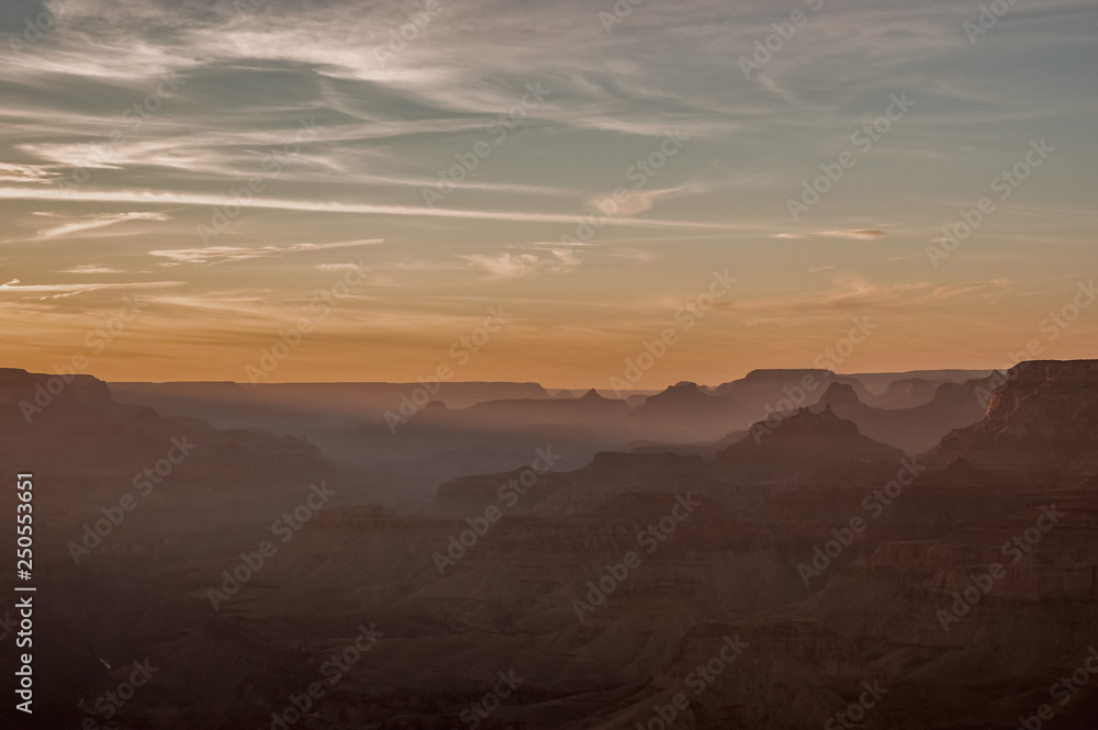 sunset on the grand canyon sunset on the grand canyon
