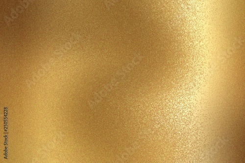 Gold rough metal sheet texture, abstract background