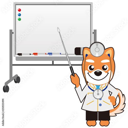 教える犬の医者 ホワイトボードver Teaching dog doctor White board ver