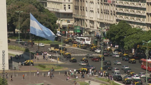 View of city in Buenos Aires, Argentina photo