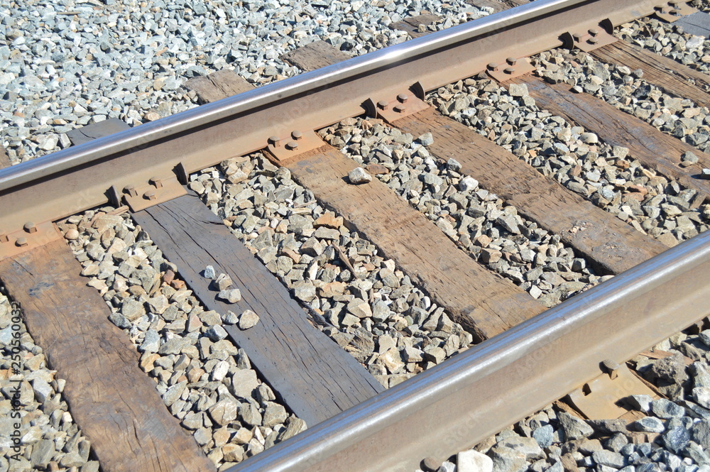 Naklejka premium railroad tracks