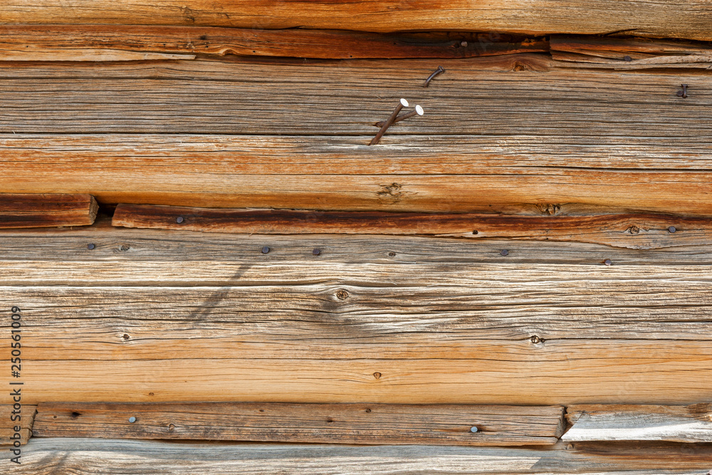 Obraz premium Weathered wood wall texture