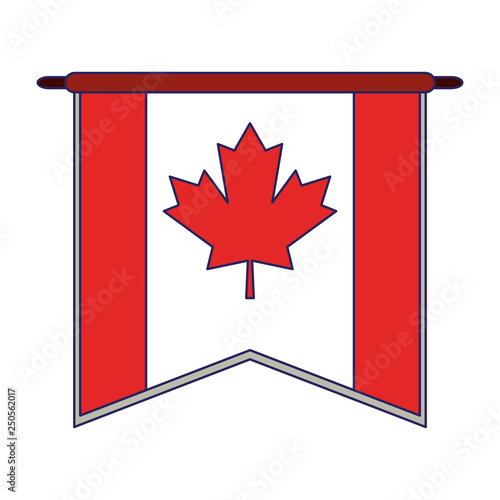 Canada pennant flag symbol