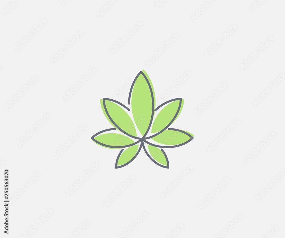 cannabis logo design template cannabis logo design template