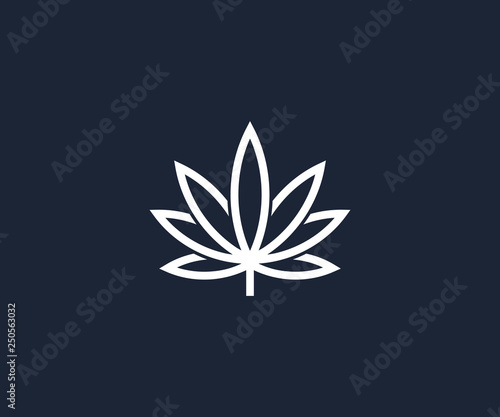 cannabis logo design template