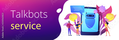 Chatbot AI concept banner header.