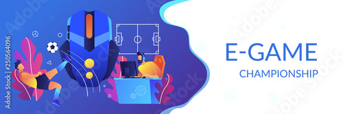 Sports games concept banner header.