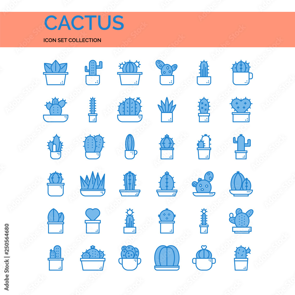 Cactus Icons Set. UI Pixel Perfect Well-crafted Vector Thin Line Icons. The illustrations are a vector. Cactus Icons Set. UI Pixel Perfect Well-crafted Vector Thin Line Icons. The illustrations are a vector.