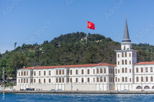 buildings and palaces on the side of besphore in Istanbul in turkey