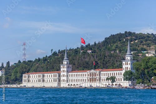 buildings and palaces on the side of besphore in Istanbul in turkey