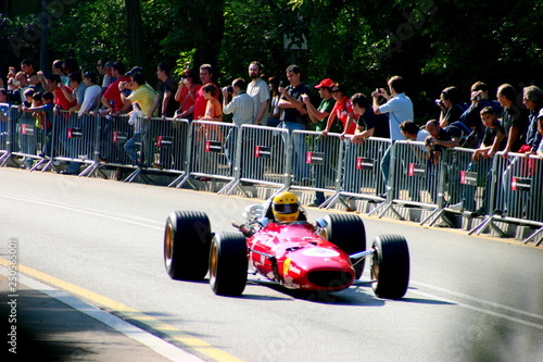 Classic car racing in Montjuic. Barcelona. Spain. Year 2000 © VEOy.com