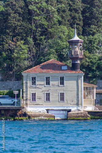 buildings and palaces on the side of besphore in Istanbul in turkey