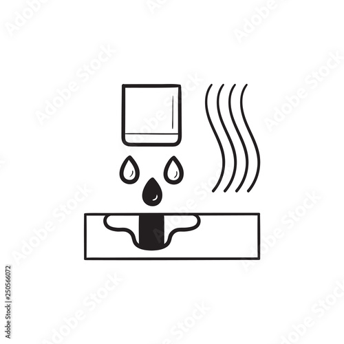 Multi jet fusion technology hand drawn outline doodle icon.