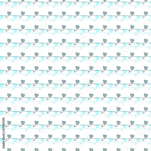 Heart seamless pattern.Colorful hearts.Packaging design for gift wrap. Abstract geometric modern background. 