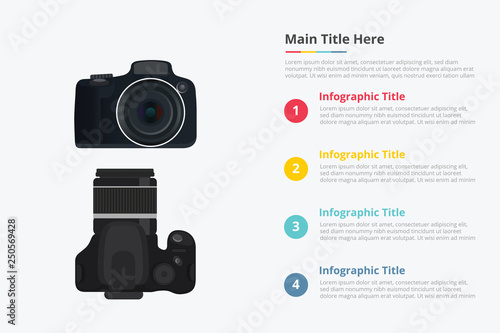 with some point title description for information template - vector