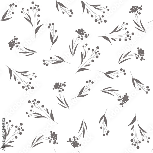 Seamless floral pattern with roses  vector illustration in vintage style