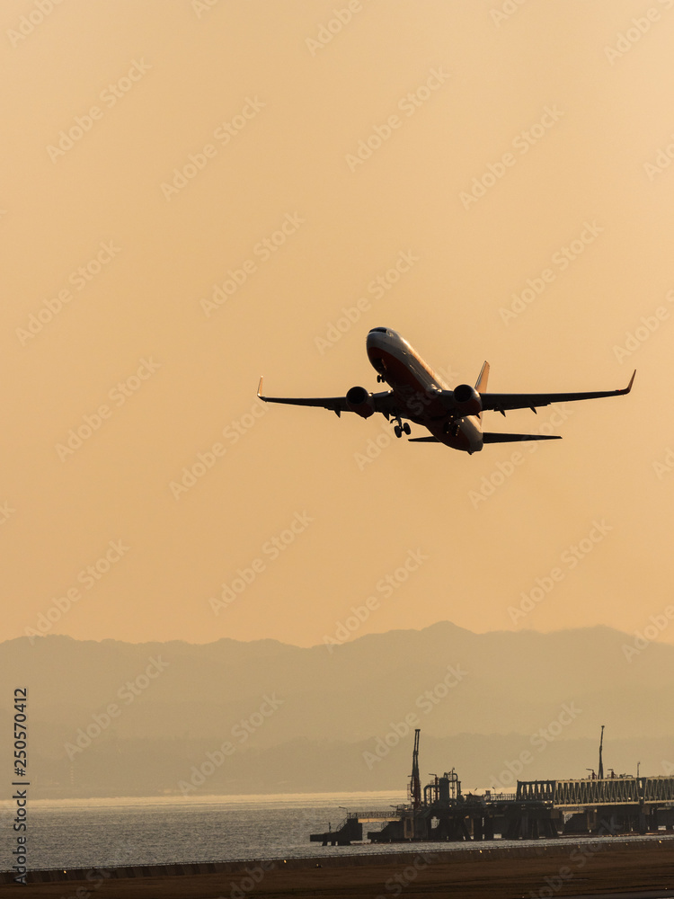 関西国際空港よりの離陸 関西国際空港よりの離陸