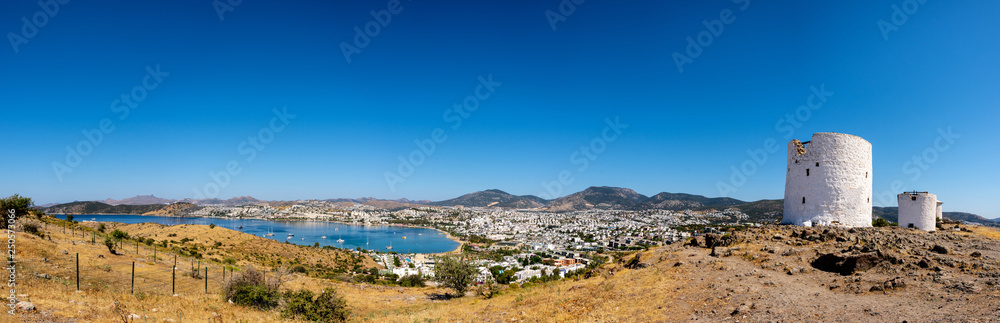 The landscape of  of the lovely touristic city of Bodrum
