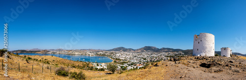 The landscape of of the lovely touristic city of Bodrum