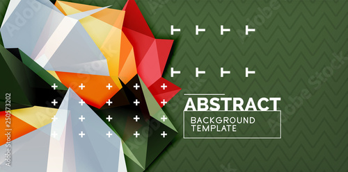 Triangular low poly background design