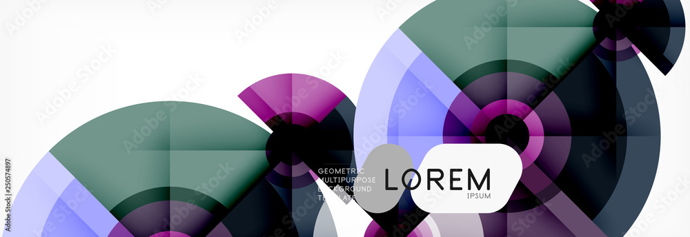 Round circles and triangles abstract background Round circles and triangles abstract background