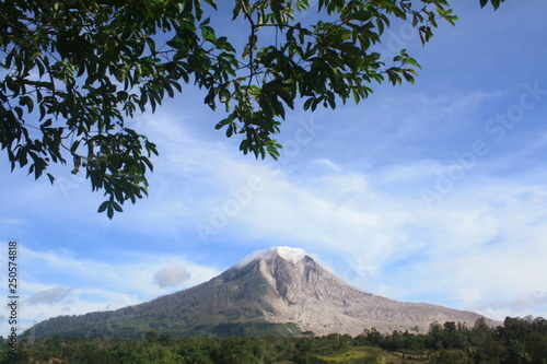 view of volcano Sinabung photo