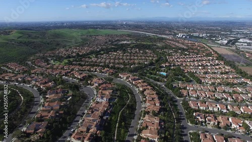 Aerial View of Irvine Residential Neighborhood Real Estate Orange County California 02.MOV