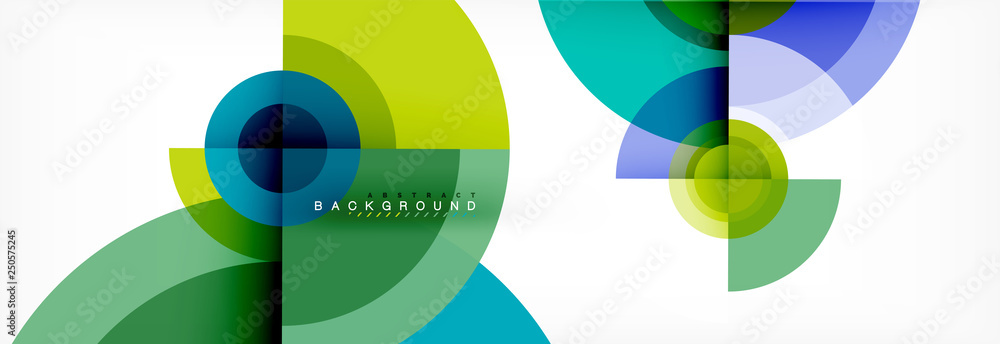 © antishock - Geometric circle abstract background, creative geometric wallpaper.