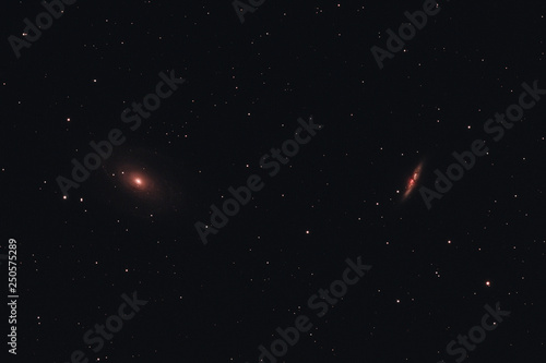The Cigar and Bode's Galaxy in the constellation Ursa Major photographed from Mannheim in Germany.