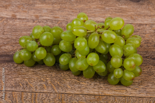 Sweet green grape branch