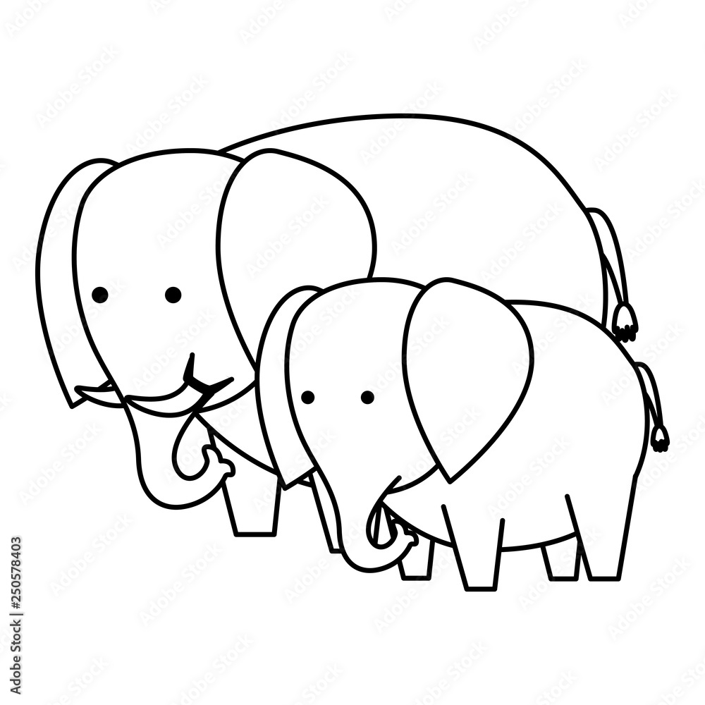 african elephants family wild characters african elephants family wild characters