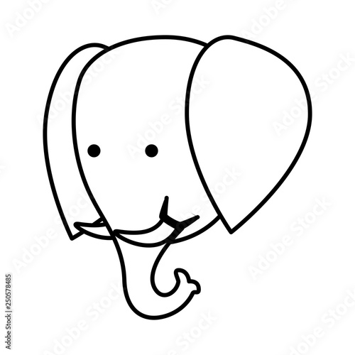 african elephant wild character