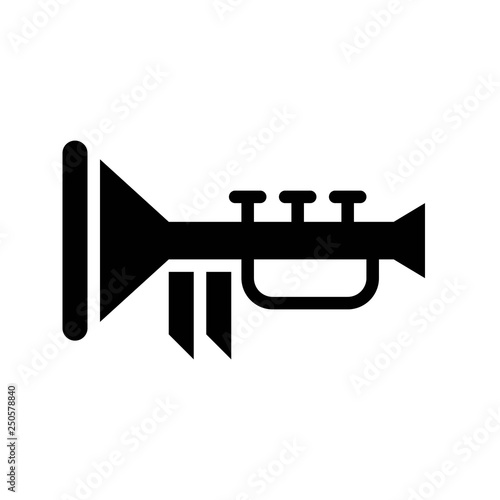 Trumpet vector, Feast of Saint Patrick line icon