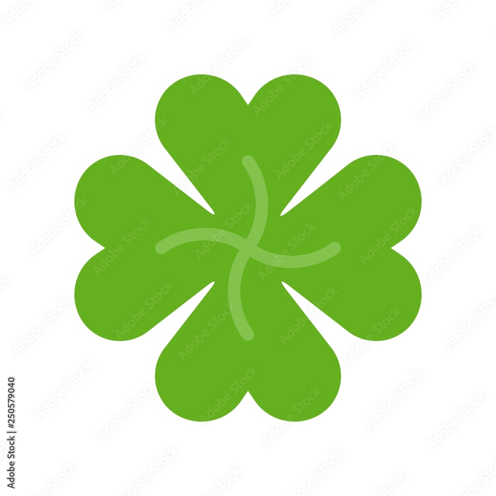 Clover vector, Feast of Saint Patrick flat icon Clover vector, Feast of Saint Patrick flat icon
