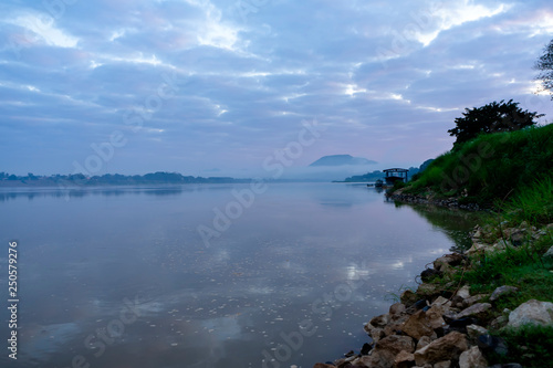 Morning view along the Mekong River.