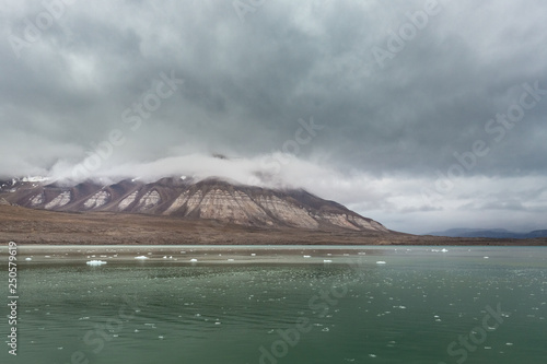 Glacier Nordenskiold in Archipelago of Svalbard in Norway © toranote