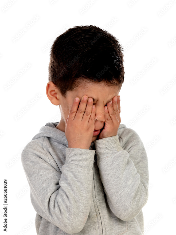 Sad child crying Sad child crying