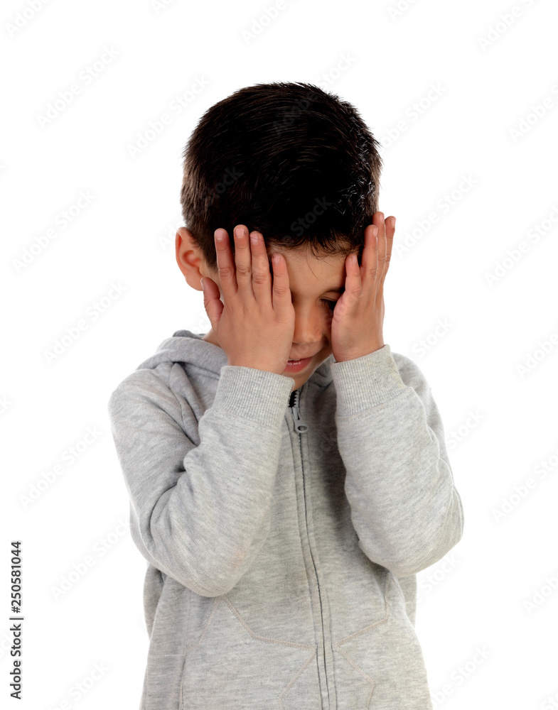 Sad child crying Sad child crying