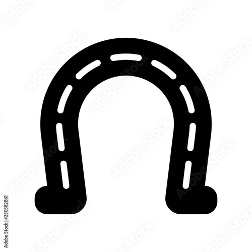 Horseshoe vector, Feast of Saint Patrick solid icon