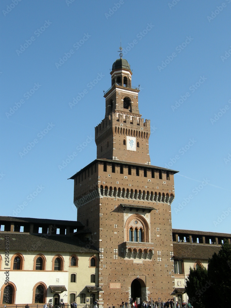 Castello Sforzesco in Milan, Italy