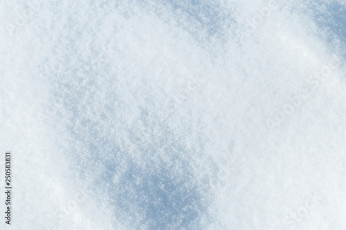 background of fresh snow texture in blue tone © Nana_studio