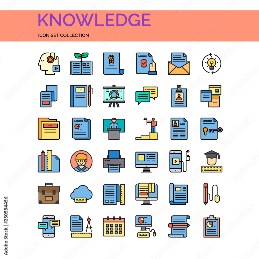 Knowledge Icons Set. UI Pixel Perfect Well-crafted Vector Thin Line Icons. The illustrations are a vector. Knowledge Icons Set. UI Pixel Perfect Well-crafted Vector Thin Line Icons. The illustrations are a vector.