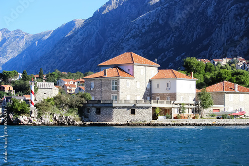 Beautiful architecture of the ancient seaside city. Croatia. Montenegro. Beautiful seascape. © zhannaz