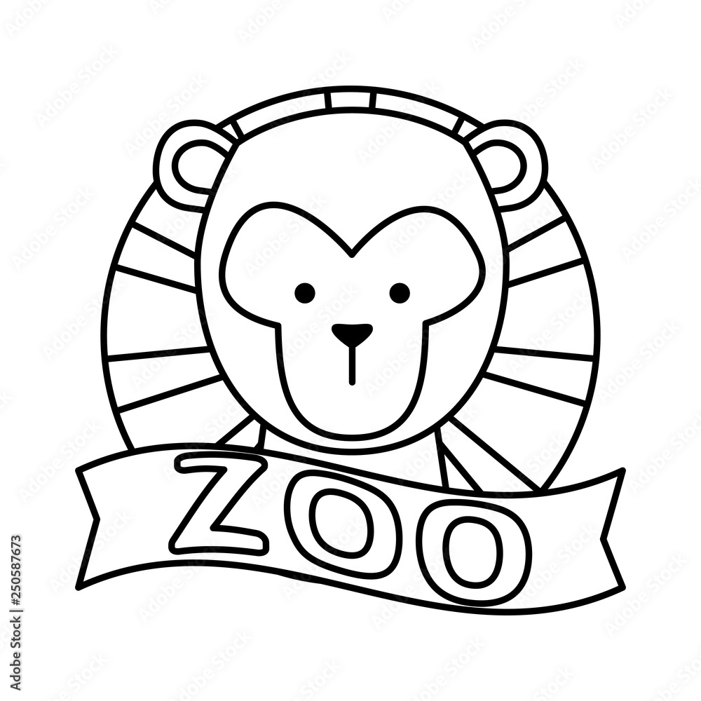 Obraz premium funny monkey wild character