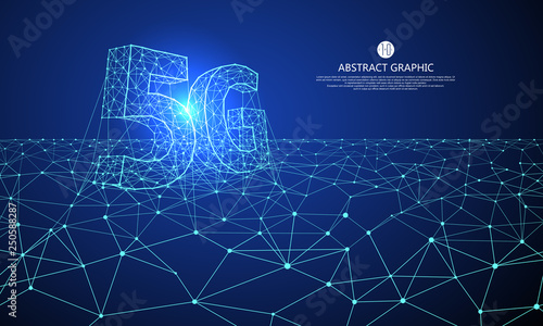 Internet connection, the concept of 5G whole network,abstract sense of science and technology graphic design.