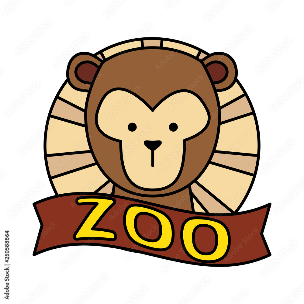 Obraz premium funny monkey wild character